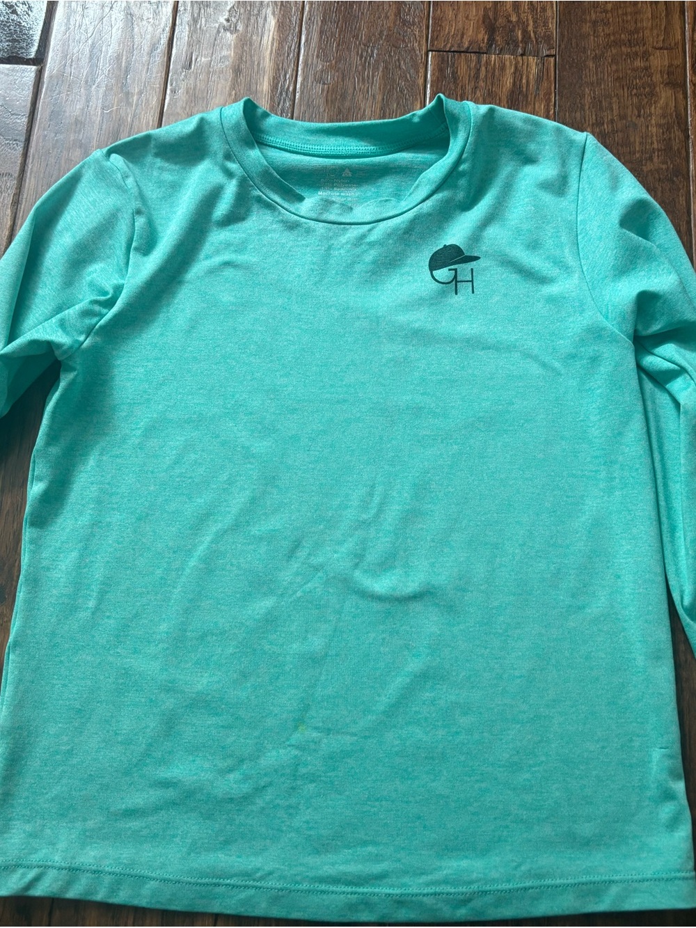 George Hats 2XL 6/7 Teal Mint Green Sun Shirt Long Sleeve Rashguard UPF Swim